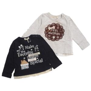 激安セール　キッズ　子供服　ベビー　レース使いファンタジーロングＴシャツ｜mavelous