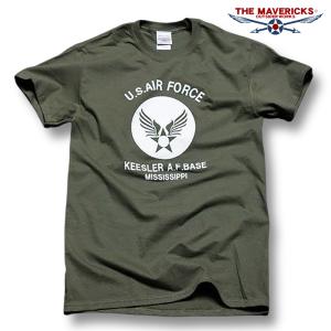 Tシャツ メンズ 半袖 ミリタリー アメカジ USAF エアフォース MAVERICKS ブランド/オリーブドラブ