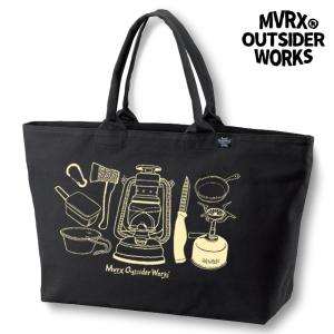 ジップトートバッグ メンズ レディース キャンバス 大容量 ボストンバッグ 黒 ブラック MVRX ブランド CAMP GEAR モデル キャンプ道具