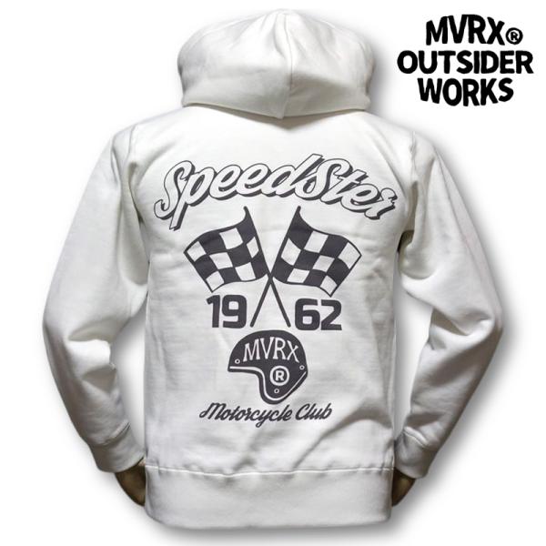 MVRX 極厚 12oz ジップアップ スウェット パーカー メンズ ブランド 裏起毛 SpeedS...