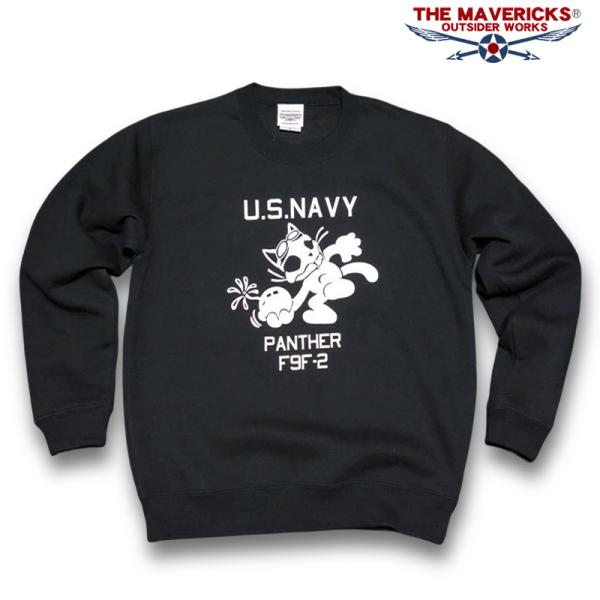 ミリタリー スウェット トレーナー THE MAVERICKS ブランド メンズ 長袖 10oz 裏...