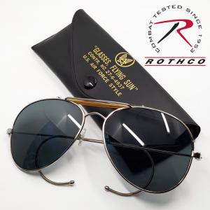 US AIRFORCE パイロット サングラス ROTHCO 社製 ティアドロップ ケース付 新品 スモーク｜GeneralStore YONEYA