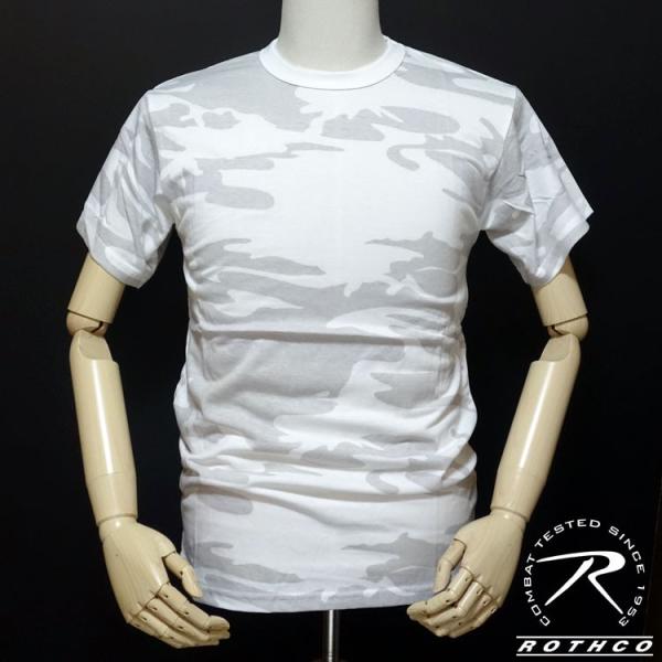 Tシャツ ミリタリー カモフラージュ ROTHCO ロスコ 社製 ホワイト 白 カモフラ 迷彩