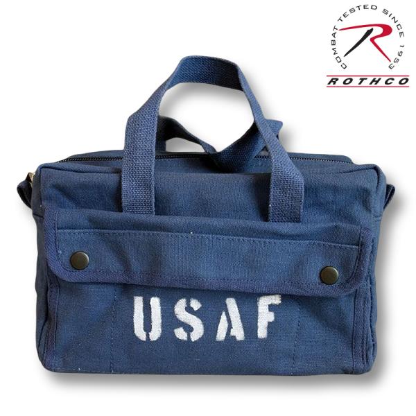 バッグ メンズ ツール 浅 工具バッグ 工具箱 ROTHCO ロスコ USAFメカニック 紺 ネイビ...
