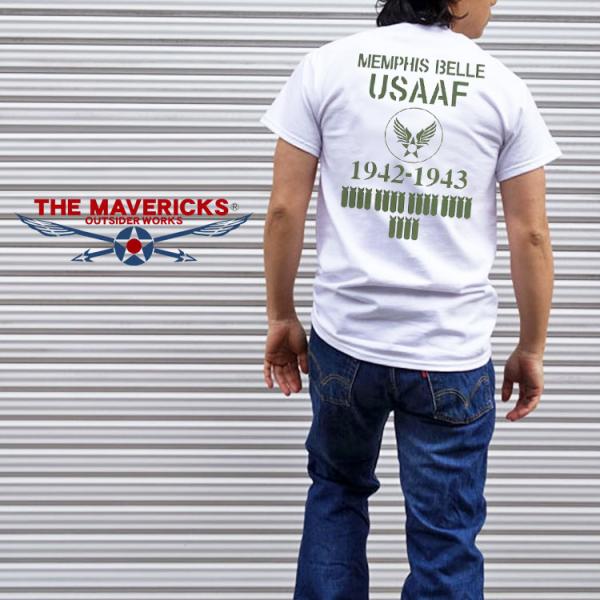 Tシャツ ミリタリー 半袖 M メンズ THEMAVEVICKS ブランド 爆弾エアフォース メンフ...