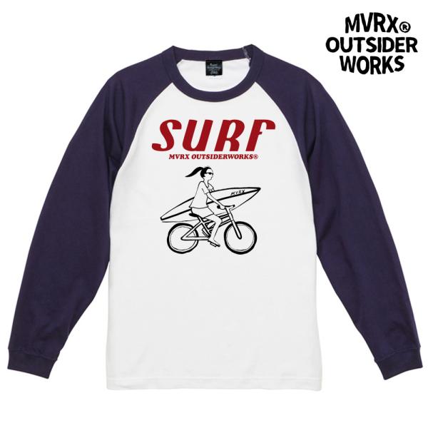 MVRX ブランド 長袖 Tシャツ XL ラグランスリーブ ラグラン袖 メンズ SURF モデル 自...