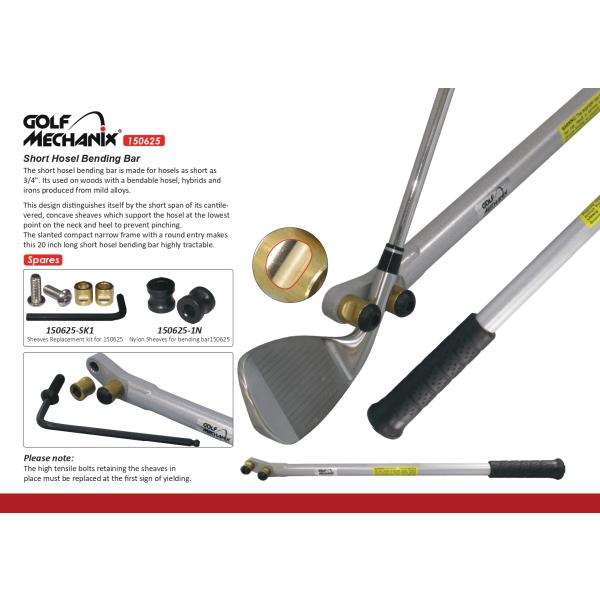 150625 Golf-Mechanix ロフト＆ライ調整工具用　ショートホーゼル　ベンディングバー...