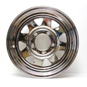 K-LITE 13インチ鉄ホイール アルミクロームメッキ 5穴 114.3