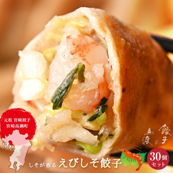 えびしそ餃子30個  生餃子 宮崎餃子 高鍋餃子 新宮崎グルメグランプリ ぎょうざ 海老餃子 ラヴィ...