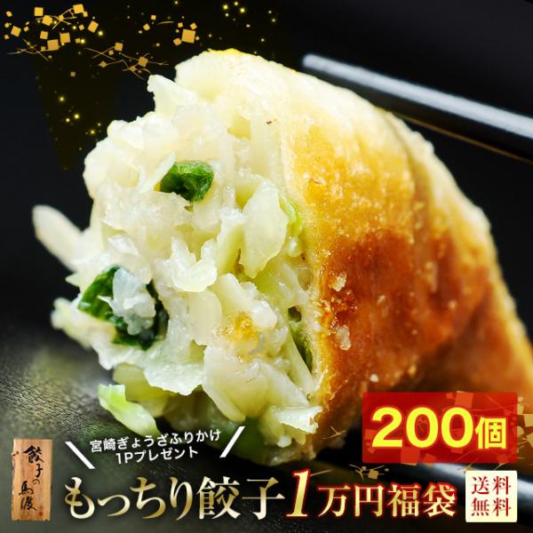 数量限定【2026年新春1万円福袋】もっちり餃子200個【送料無料】《特典付き》宮崎ぎょうざふりかけ...