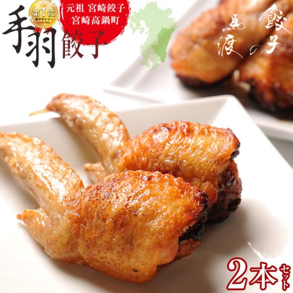 【がむしゃらグルメ 日本一の餃子認定！】手羽餃子2本 おためし　鶏手羽先 宮崎産鶏 国産100% お...