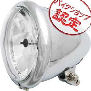 BigOne Long 5.5 インチ CL400 マグナ250 GB250クラブマン フュージョン エイプ50 スティード400 CB223S ベイツ ベーツ ライト メッキ