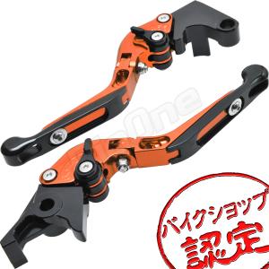 ビレット レバー セット 可倒式 橙/黒 オレンジ ブラック YZF-R1 RN09 RN10 02-03 YZF-R6 RJ03 RJ05 99-04 YZF-R6S FZS1000FAZER FZ1 5LV 1C2 ブレーキ クラッチ｜max-advancer