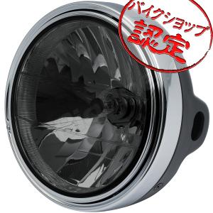 BigOne ポジション 付き Z1 Z2 Z750 Z900 Z1000 Z1100 Z750D Z650 Z400FXヘッドライト ランプ スモークレンズ グロスブラックケース｜max-advancer