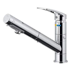 カクダイ 118-221 シングルレバー引出し混合栓 分水孔つき シングルレバー引出混合栓