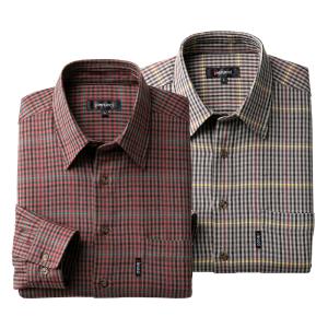 メンズ シャツ 7分袖 綿100％ 小紋柄 2色組 Pierucci ピエルッチ GV