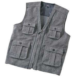 杢調 アクティブ ベスト メンズ 防寒 多ポケット アウトドア キャンプ カメラ Pierucci ピエルッチ AS-0600 正規品