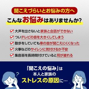 集音器 骨伝導 イヤホン 高音低音調節 ハイブ...の詳細画像2