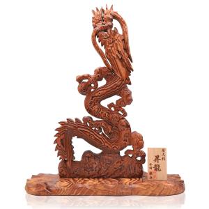 屋久杉 龍神 龍の置物 木彫り 風水 開運 金運 高級 インテリア 玄関