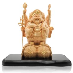 フクロウ 梟 福籠招福 置物 インテリア 木彫り 開運 風水 玄関 縁起物