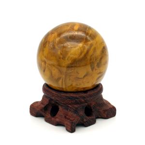 天然石 水晶玉 ホワイトクォーツ 大宝珠 85mm オブジェ 浄化 開運 台座