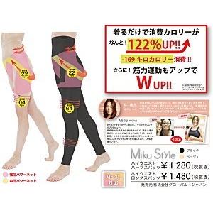 着圧で骨盤矯正、消費カロリーアップするシェイプスパッツ　ロングタイプ