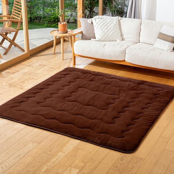 7層構造ぽかぽか蓄熱ラグ あったかラグ 190×190cm