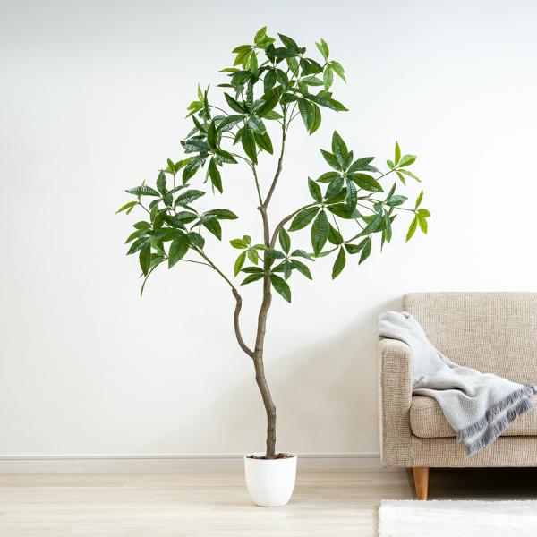 人工観葉植物 パキラ 光触媒 フェイクグリーン 大型 150cm インテリアグリーン お手入れ不要 ...