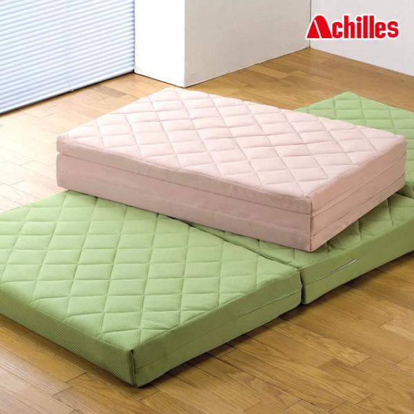 マットレス シングル 三つ折り 12cm厚 日本製 折りたたみマットレス 腰ケア 硬め 吸湿速乾キル...