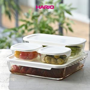 HARIO（ハリオ） 保存容器 ガラス容器 スタッキング 耐熱ガラス