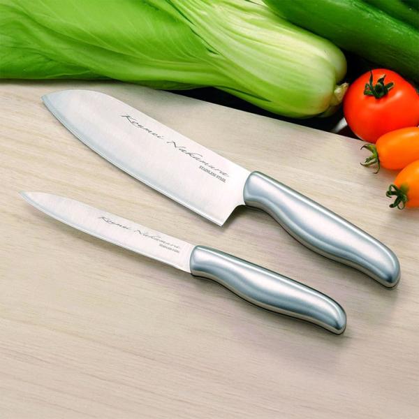 中村孝明 包丁セット ステンレスサンド万能包丁 ペティナイフ シャープナー