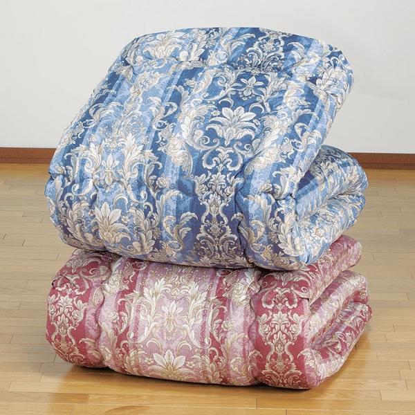 羽毛タッチ 高級掛布団 シングル 日本製 抗菌防臭加工 東レ「セベリス」「ft」中綿 オーナメント柄