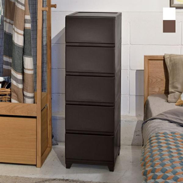 スリムチェスト 5段 側面化粧仕上げ 収納