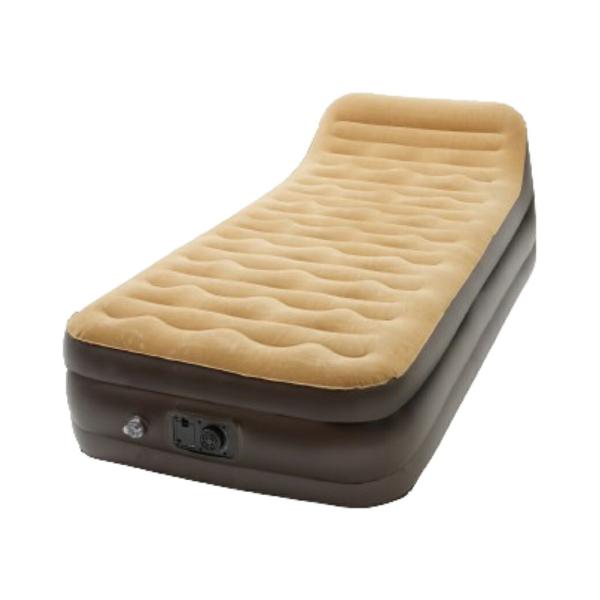 エアーベッド シングル 電動 ハイタイプ 背もたれ付き エアベッド 簡易ベッド 来客用 アウトドア ...