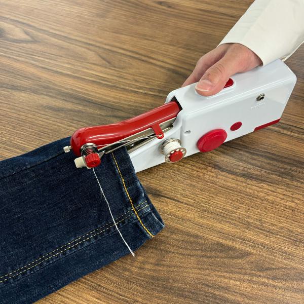 ハンディミシン コンパクト 携帯用 ほつれ 縫い物 裁縫 片手 ミシン 小型 コードレス すそ上げ ...