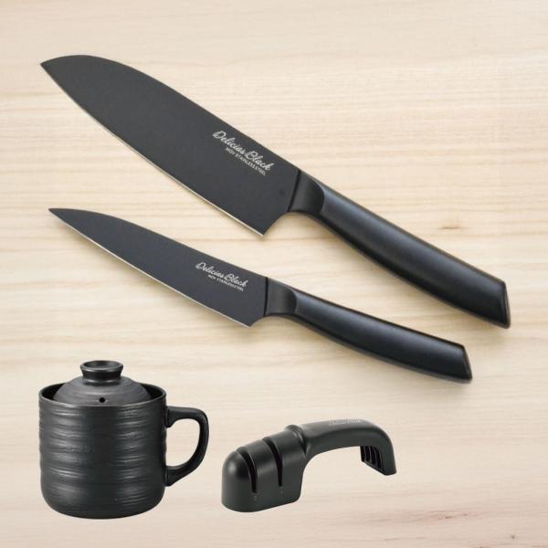 オールステンレス包丁3点セット+「レンジ御膳」 ステンレス包丁 セット シャープナー シリコンコーテ...