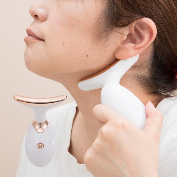 顔のたるみバイバイ 美顔器 フェイスケア 振動マシン 顔 たるみ 引き締め 微振動 コードレス 軽量...