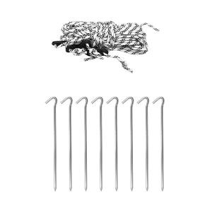 ワンタッチタープテント用部品 ペグ8本+ロープ...の詳細画像1