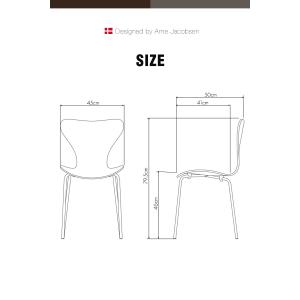 ダイニングチェア 2脚セット 北欧 プライウッ...の詳細画像5