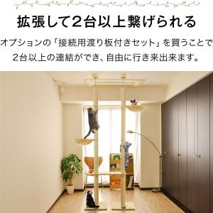 キャットツリー タワー 麻ひも 突っ張り 全高...の詳細画像3