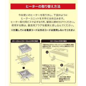 こたつ用 取替えヒーターユニット 600W温風...の詳細画像4