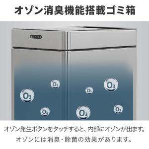 ゴミ箱 自動開閉 ふた付き オゾン 消臭 脱臭...の詳細画像1