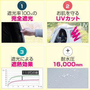 テント ワンタッチ 完全遮光 4人用 5人用 ...の詳細画像3