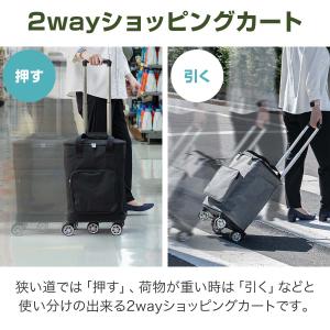 ショッピングカート 横押し 押し引き 2WAY...の詳細画像1