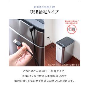 ゴミ箱 自動開閉 50L ふた付き スリム 幅...の詳細画像3