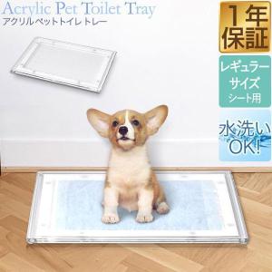 1年保証 ペット トイレトレ― 犬用 ペット用 1枚 アクリル製 48cm×36cm×厚さ1.5cm 選べる飛散防止ガードセットも レギュラーサイズ メッシュ 送料無料｜maxshare