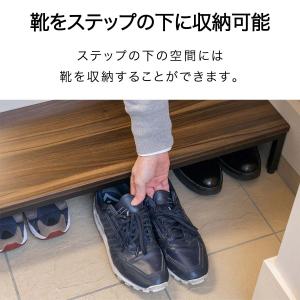 玄関ステップ 踏み台 幅80cm×30cm 木...の詳細画像2