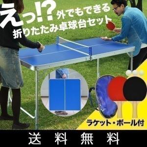 卓球台 折りたたみ 家庭用 ラケット ネット ボール 付き