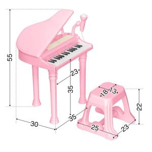 ピアノ おもちゃ グランドピアノ キッズ 椅子...の詳細画像2