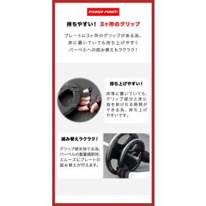 バーベル 用 プレート 穴あき 10kg 2個...の詳細画像4